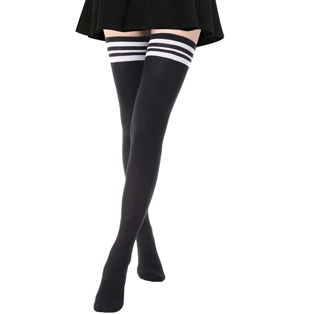 ExtraLong Thigh High Socks Stripe Stocking